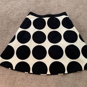 Boden A Line polka dot skirt